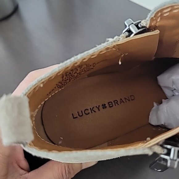 Lucky Brand booties for Women's 7 Basel Ankle Boot, Stonerock - Picture 5 of 8